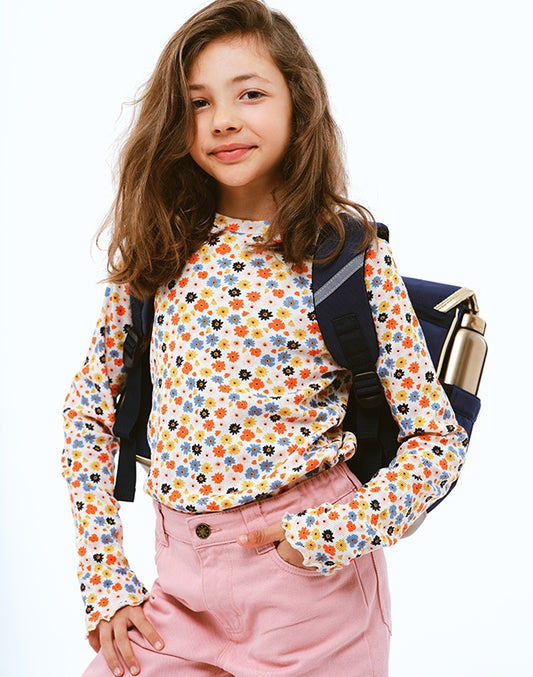 Medium Blue Butterfly Schoolbag