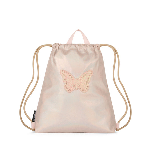Sac de gymnastique Papillon irisé rose