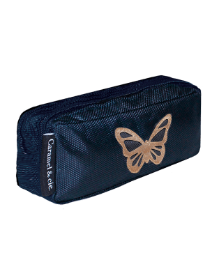 Trousse Double Papillon Bleu
