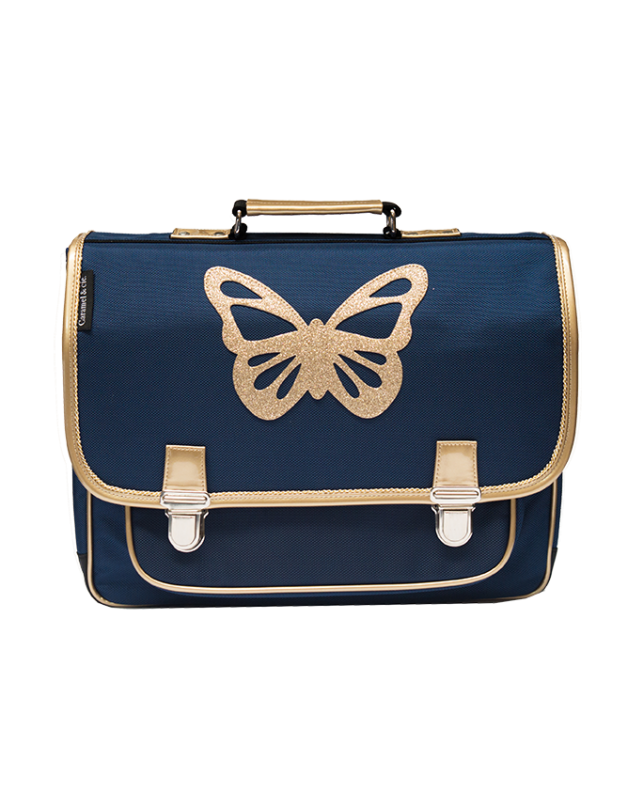 Grand Cartable Papillon Bleu