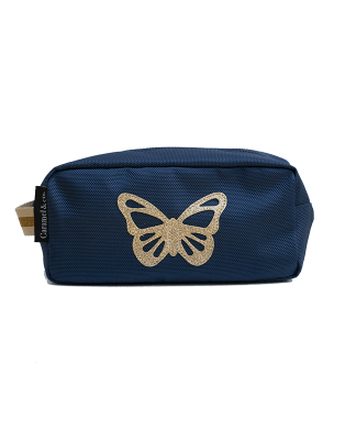 Toiletry bag navy Butterfly