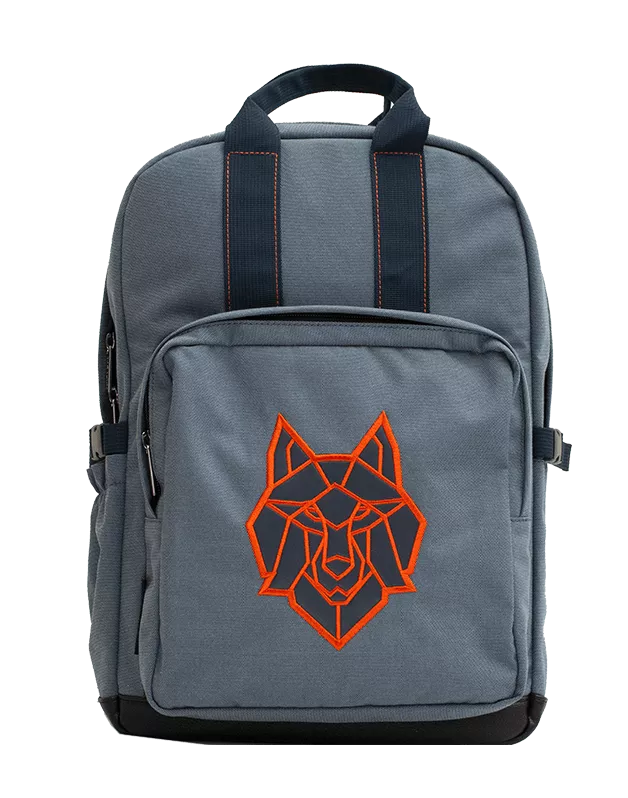 Large Blue Wolf Backpack