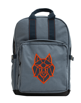 Large Blue Wolf Backpack
