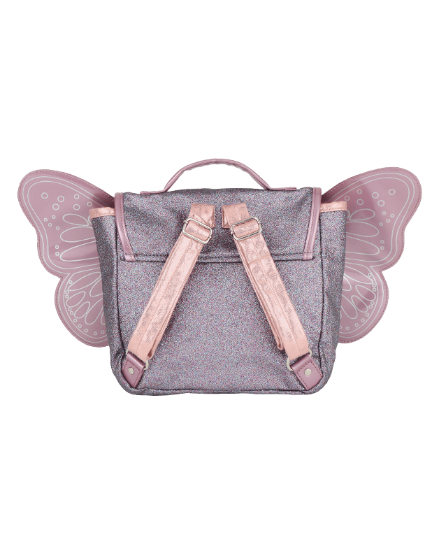 Butterfly bag purple glitter