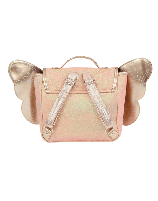 Sac papillon paillettes Corail