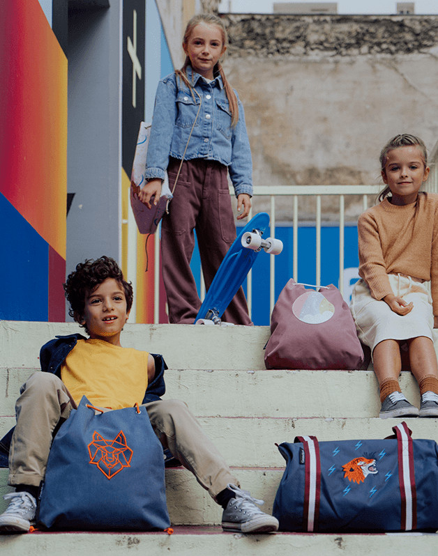 Sac de gymnastique Loup bleu