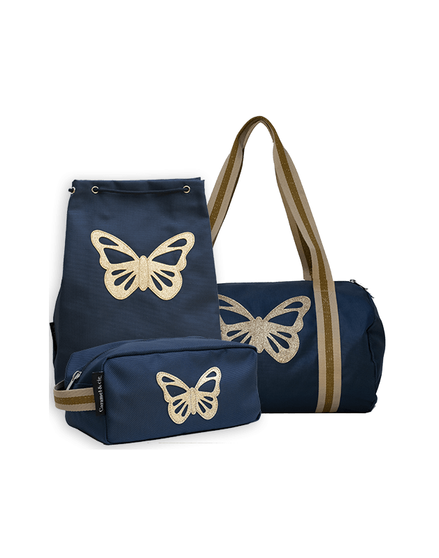 Blue Butterfly Pack Out and About