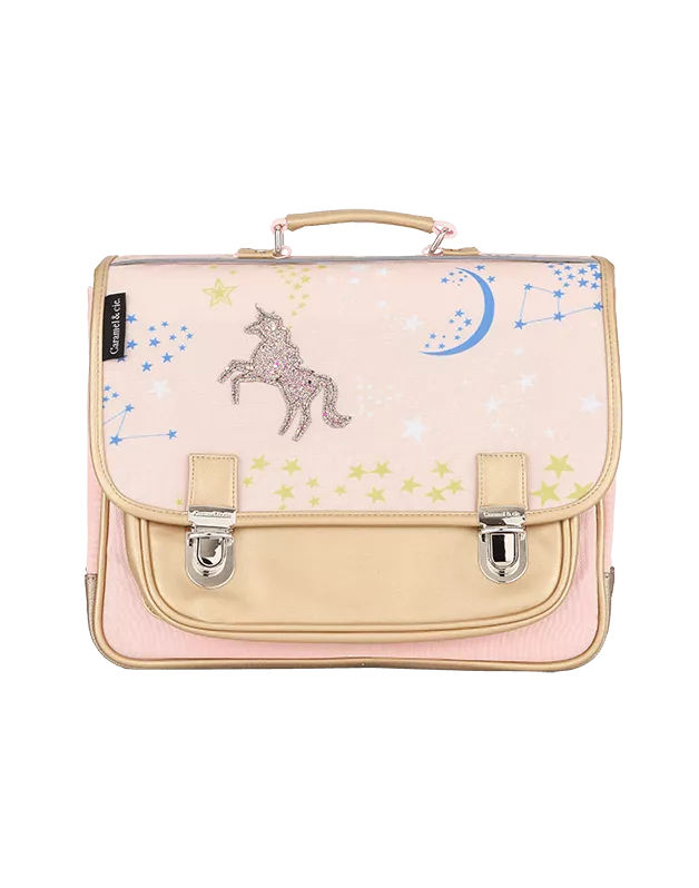 Cartable Moyen Constellation rose