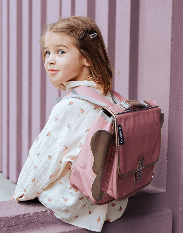 Small Winged Blossom Schoolbag