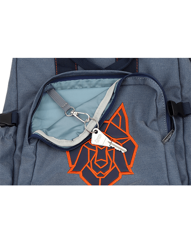 Medium Blue Wolf Backpack