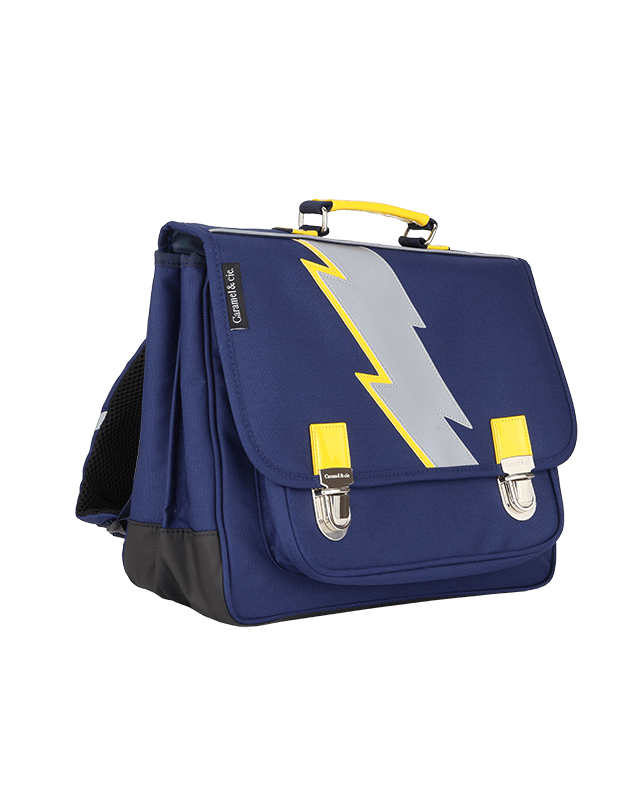 Large schoolbag Blue Lightning