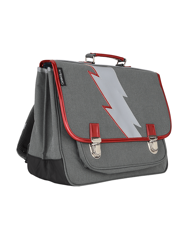 Grand Cartable Eclair gris