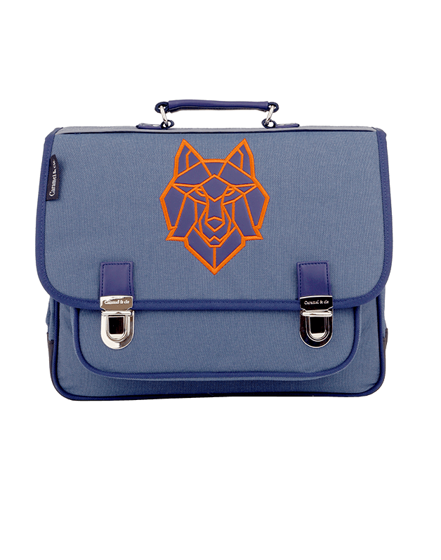 Medium schoolbag Blue Wolf