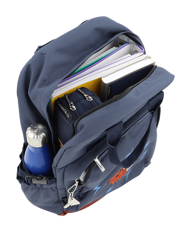 Large Blue Grrr Backpack