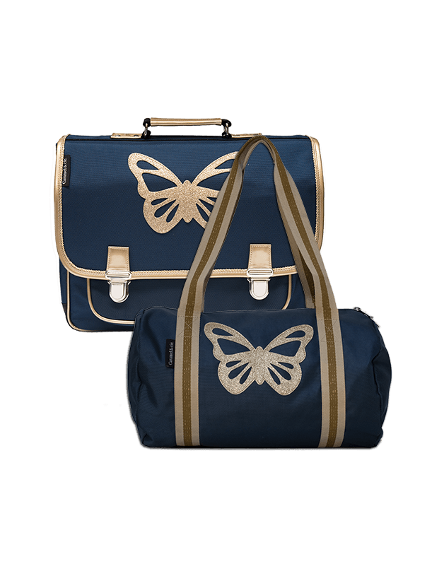 Backpack Kit + Blue Butterfly Duffle Bag