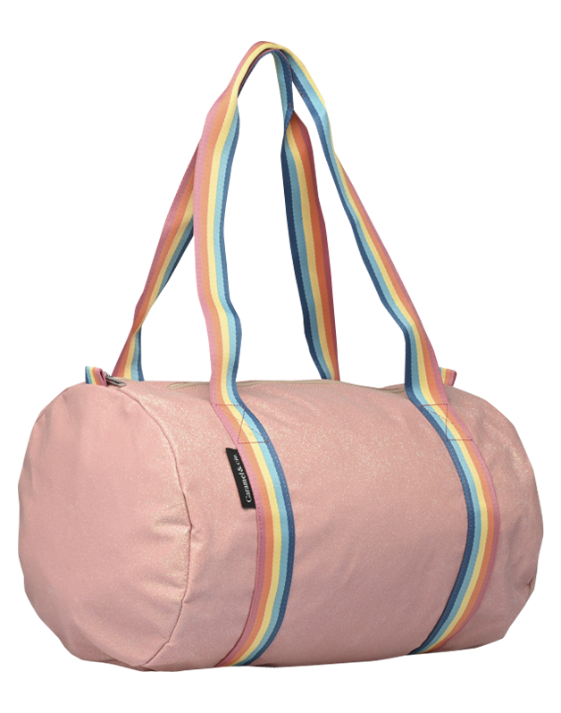 Sac Polochon Paillettes corail