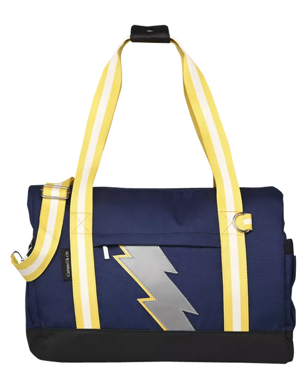 Navy Lightning travel bag