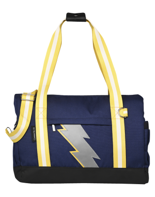 Navy Lightning travel bag