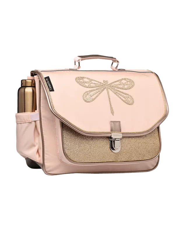 Cartable Moyen Libellule rose