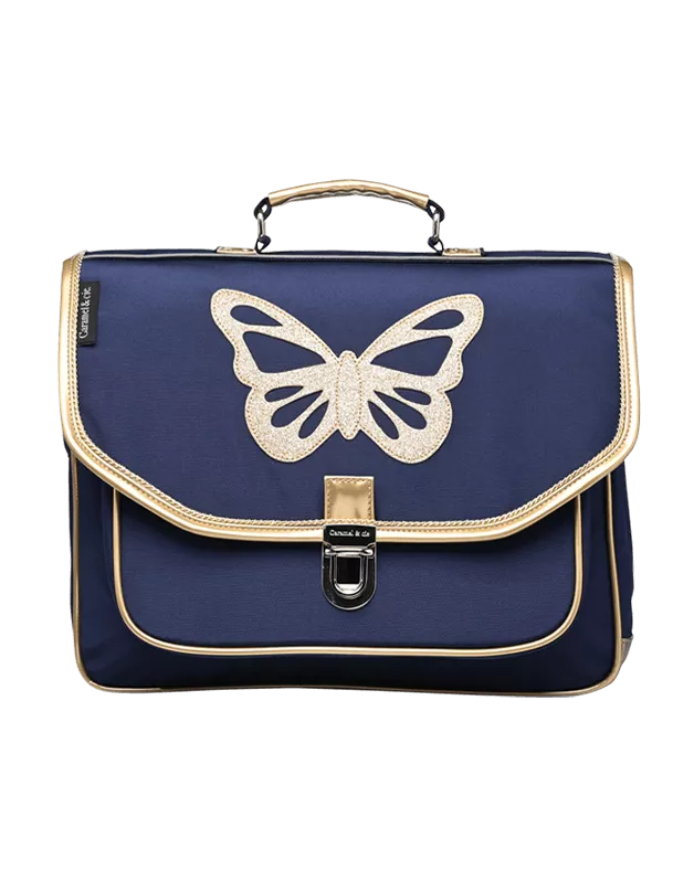 Medium Blue Butterfly Schoolbag