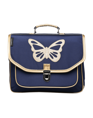 Cartable Moyen Papillon Bleu