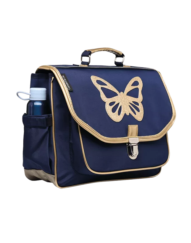 Medium Blue Butterfly Schoolbag