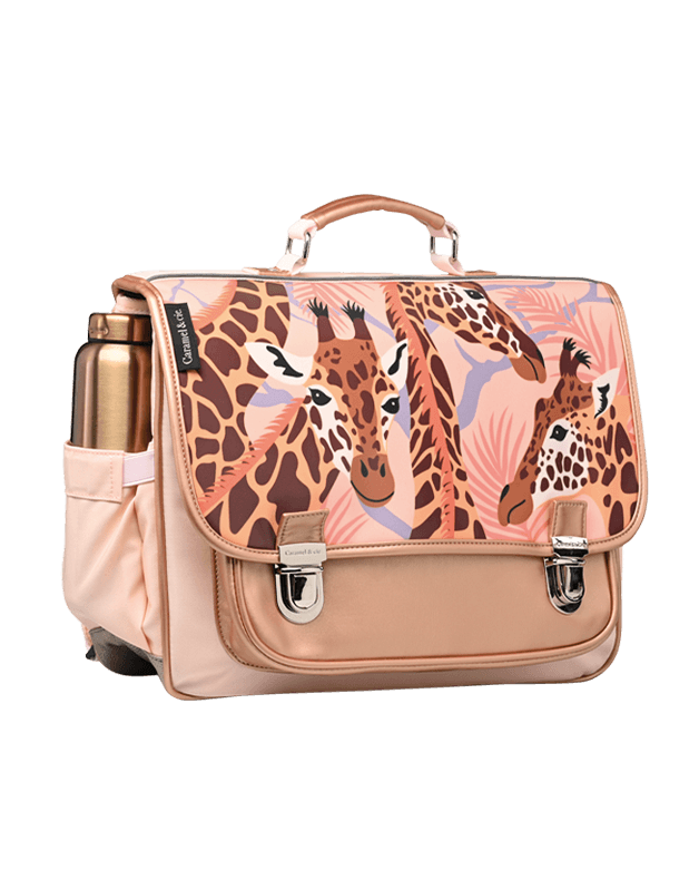Medium schoolbag Pretty Giraffes