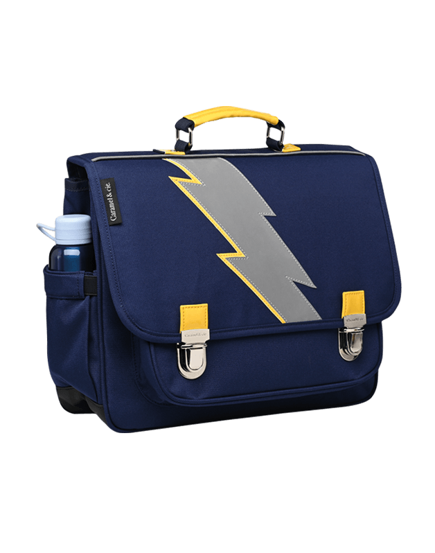 Cartable Moyen Eclair marine