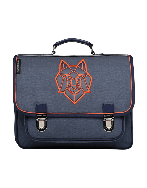 Medium Blue Wolf Schoolbag