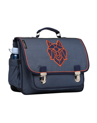 Medium Blue Wolf Schoolbag