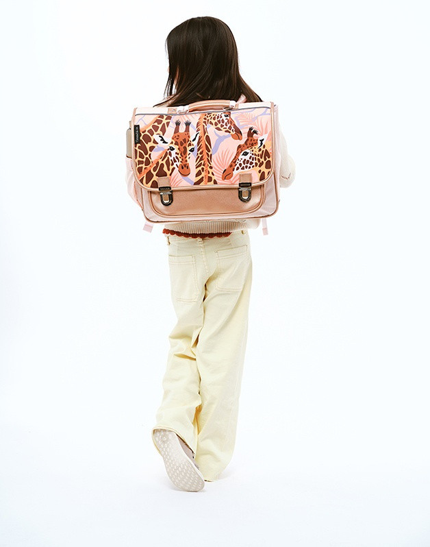 Medium schoolbag Pretty Giraffes