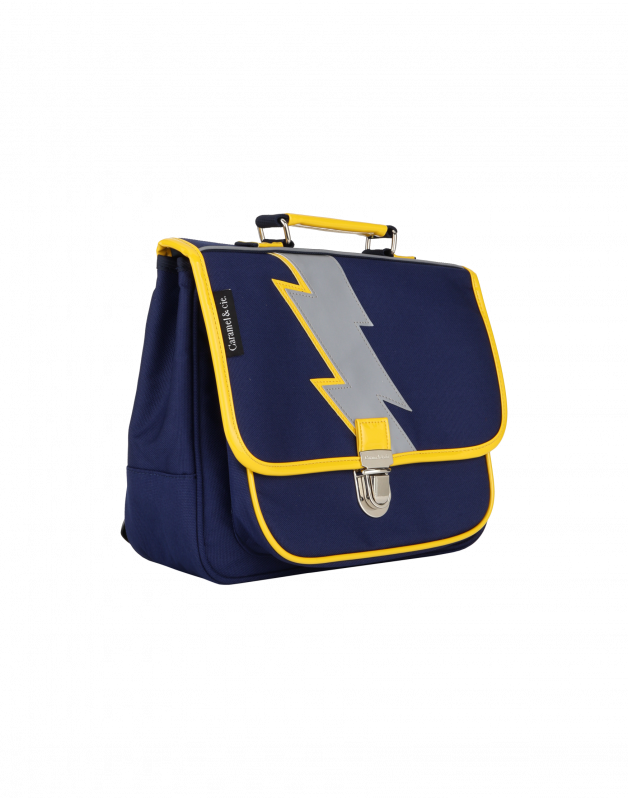 Small schoolbag Navy Lightning