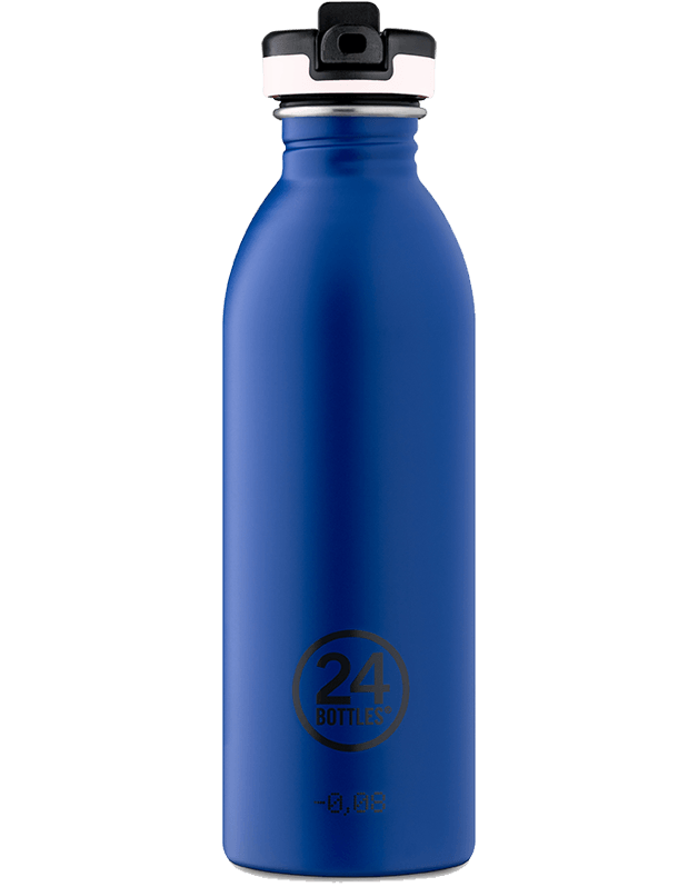 Gold Blue Water Bottle