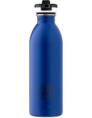 Gold Blue Water Bottle