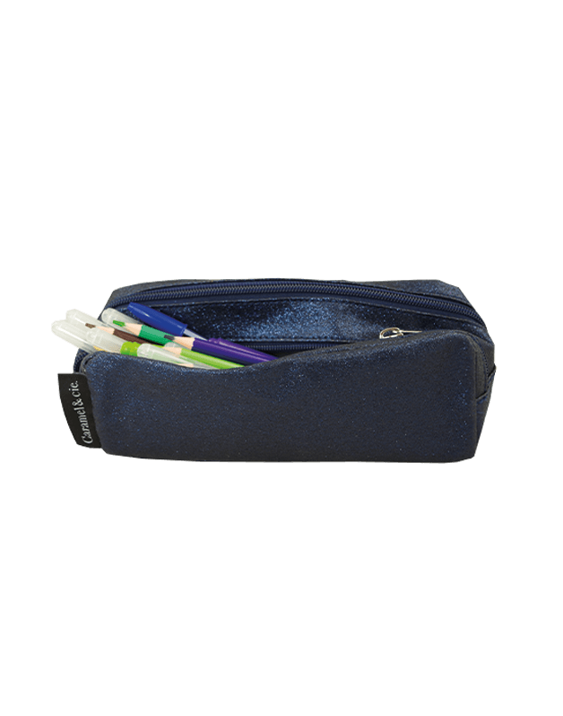 Double pencil case Glitter Marine