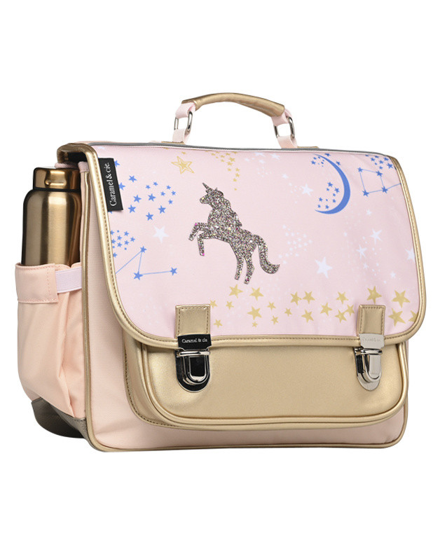 Cartable Moyen Constellation rose