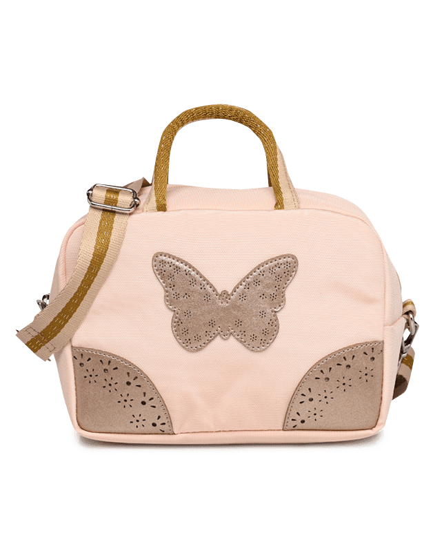 Sac repas Papillon rose