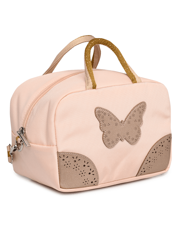 Sac repas Papillon rose