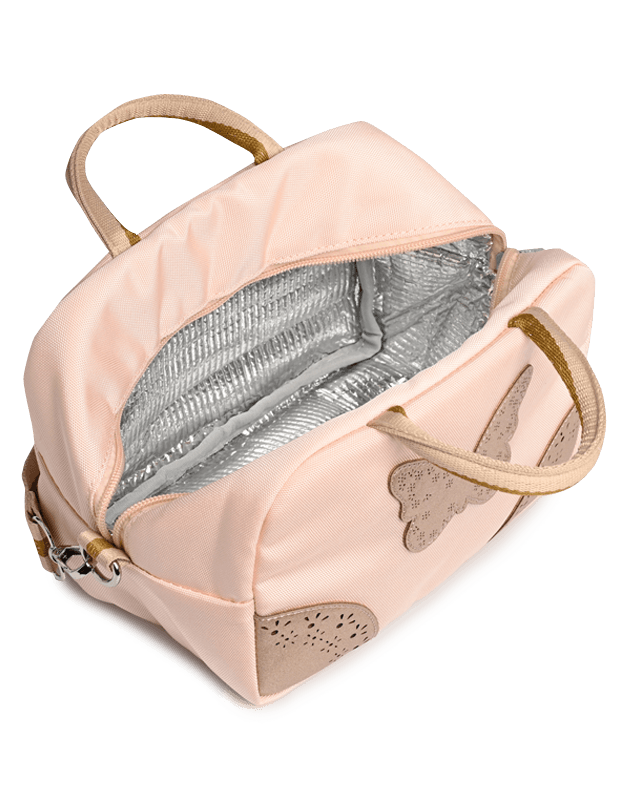 Sac repas Papillon rose