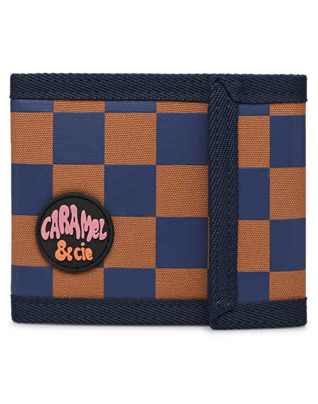 Wallet ochre and navy Square