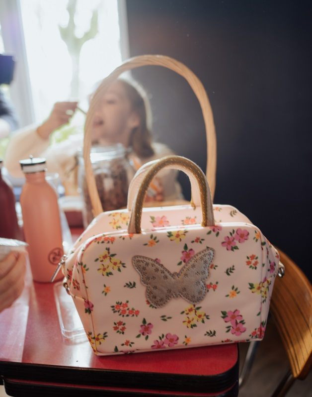 Lunch bag Liberty Butterfly pink