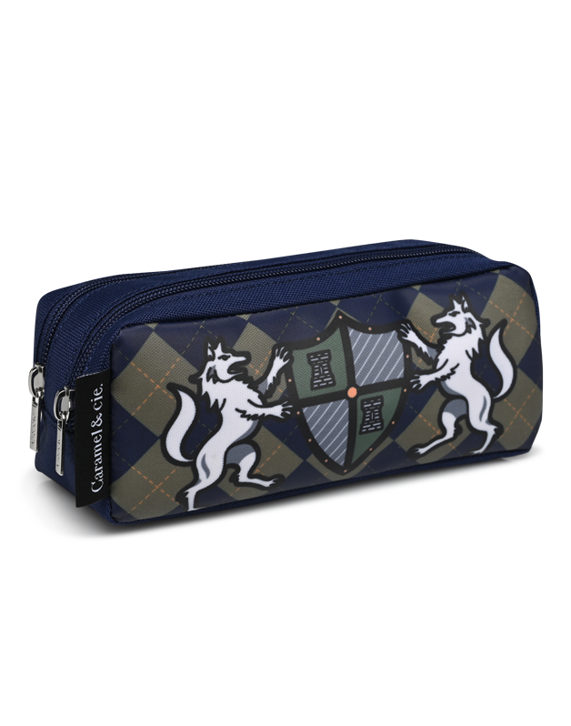 Double pencil case Sir Wolf