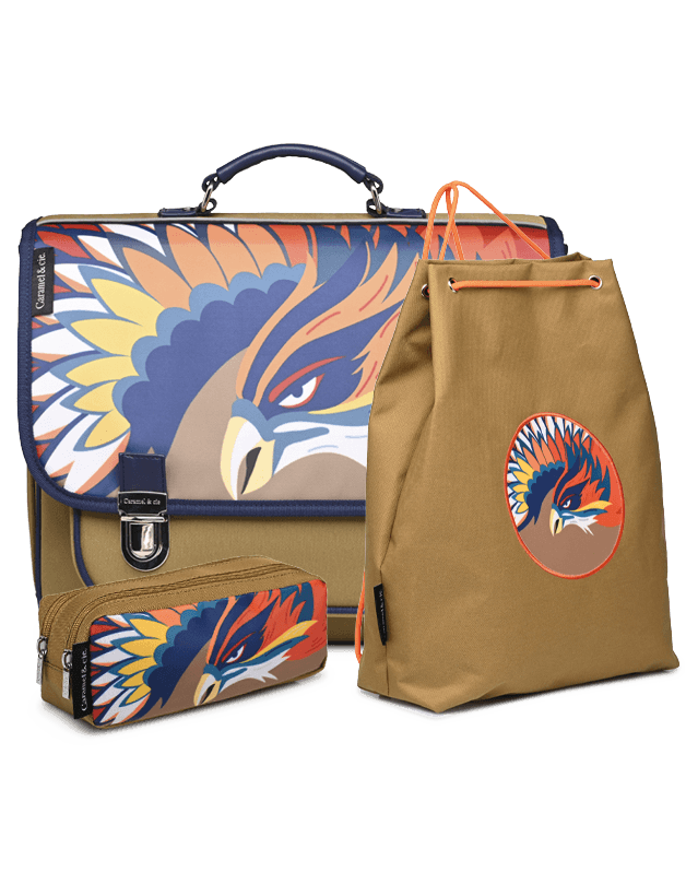 Kit Satchel + Pencil case + Gym bag Sun Eagle
