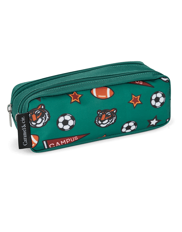 Trousse double Academy Vert