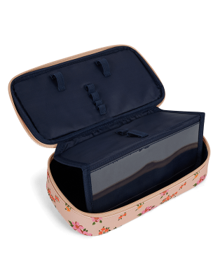 Trousse scolaire modulaire Papillon rose Liberty