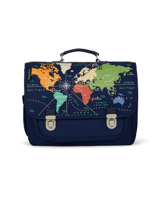 Medium schoolbag World Map