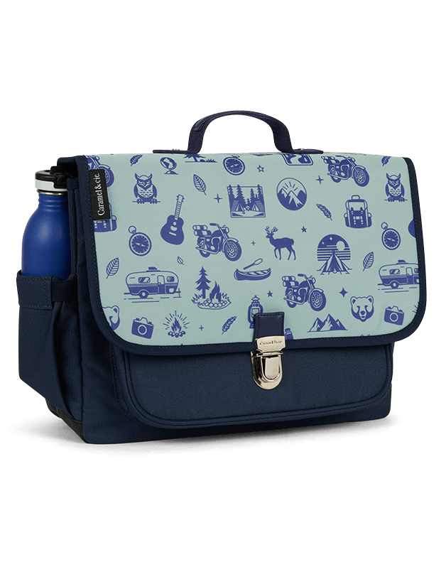 Medium schoolbag Blue Wild Trip