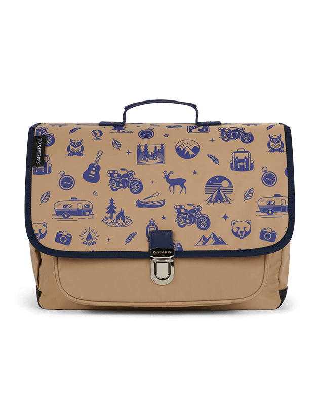 Medium schoolbag Brown Wild Trip