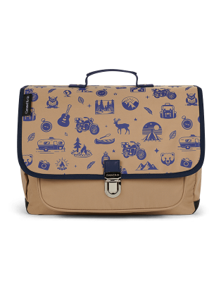 Cartable moyen Wild Trip Marron