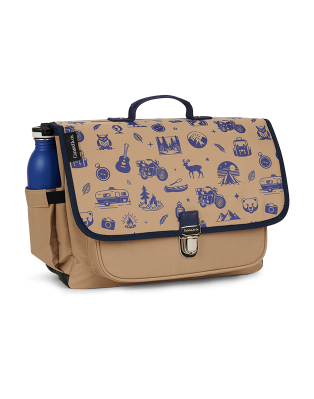 Cartable moyen Wild Trip Marron